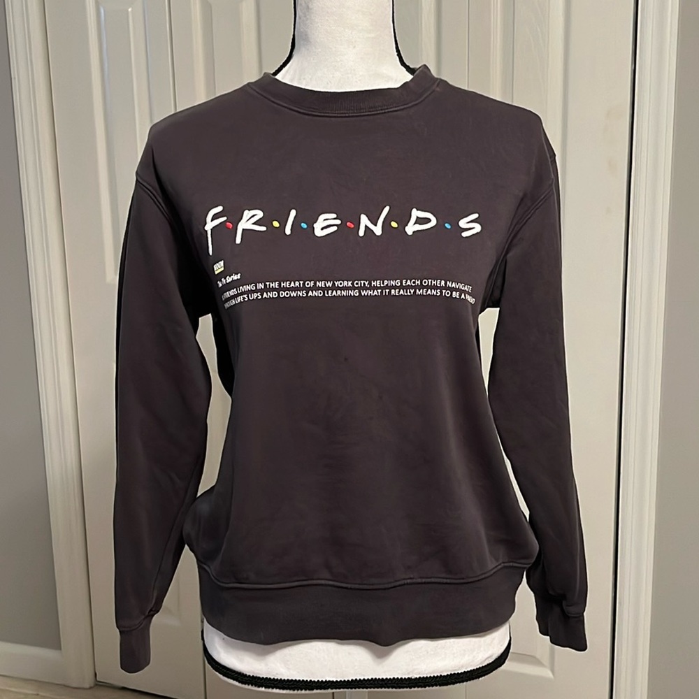 H&M Friends Crew Sweatshirt Crop